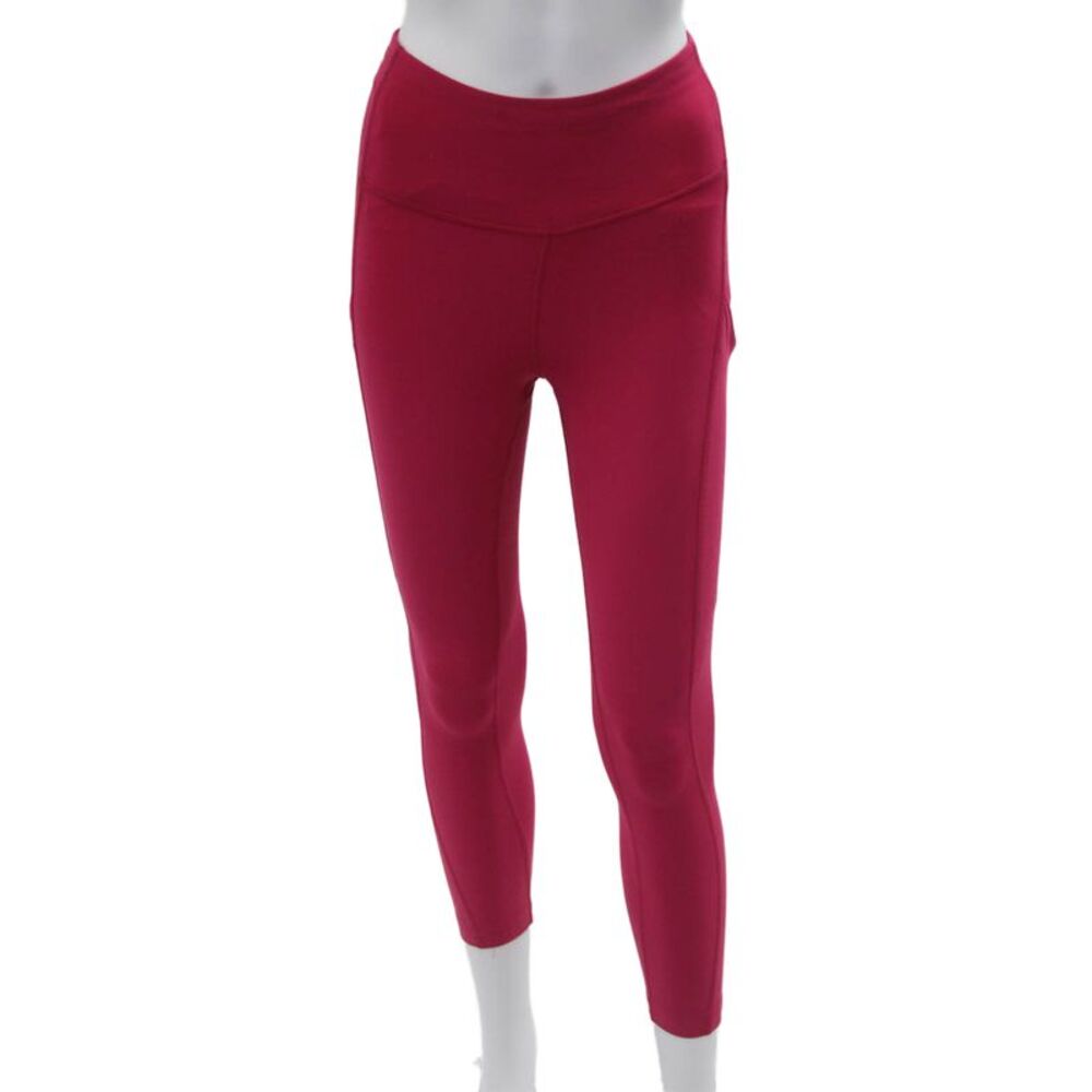 Athleta Womens Ankle Cropped Pink Leggings 75% Polyester 25% Spandex Size XS